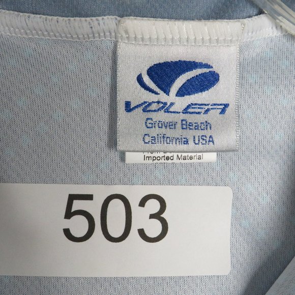 VOLER* Women's Athletic Short Sleeve 3/4 Zipper High/Low Curved Hem Shirt Medium - Picture 3 of 10